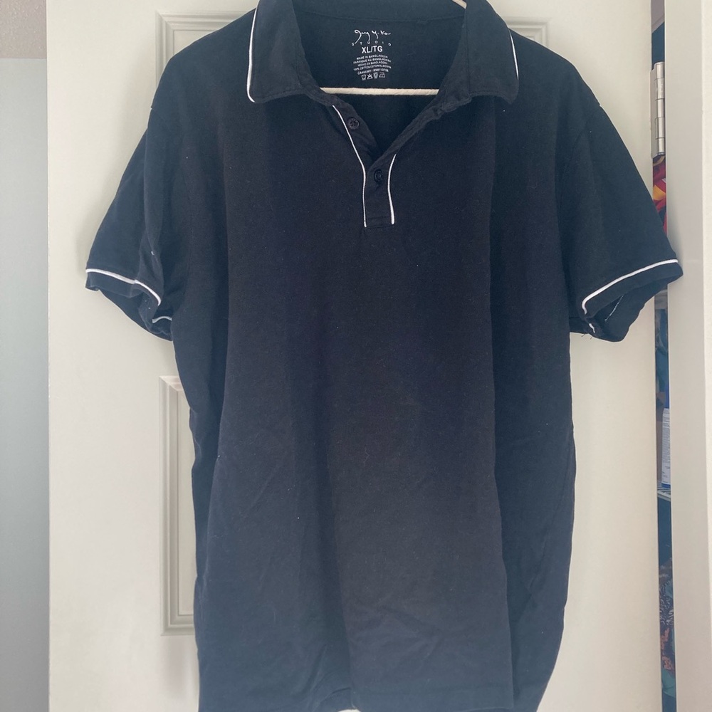 Black Polo Shirt for Men